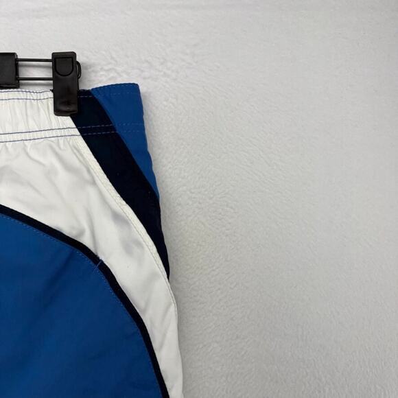 Vintage Abercrombie & Fitch Swim Trunks Men's 32 Blue Moose Logo Preppy Lined - Picture 7 of 9